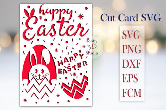 Download Happy Easter Card Template SVG - Easter card Collection