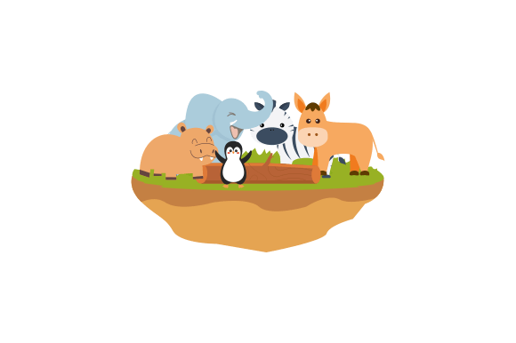 Download Cute Jungle Animals in Cartoon Style - Cute jungle animals Collection